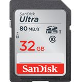 32 GB SanDisk Ultra 80MB/s SDHC Class 10 Retail