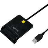 LogiLink USB 2.0 Card Reader, Kunststoffgehäuse, schwarz
