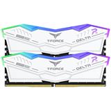 32GB TeamGroup T-Force Delta RGB weiß DDR5-6200 DIMM CL40 Dual