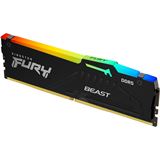 16GB Kingston FURY Beast RGB DDR5-6000 DIMM CL36 Single