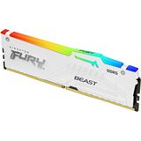 16GB Kingston FURY Beast RGB weiß DDR5-5200 DIMM CL36 Single