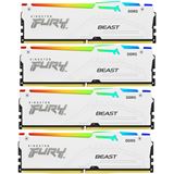 64GB Kingston FURY Beast RGB weiß DDR5-5200 DIMM CL40 Quad Kit
