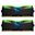 16GB GeIL EVO Super Luce grüne LED schwarz DDR4-2400 DIMM Dual