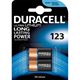 Duracell Ultra CR123A Lithium Batterie 3.0 V 2er Pack