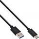 InLine USB 3.1 Kabel, Typ C Stecker an A Stecker, schwarz, 1m
