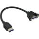 (€47,65*/1m) 0.20m InLine USB3.0 Verlängerungskabel USB A