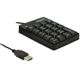 Delock Tastatur Nummernblock USB International schwarz (kabelgebunden)