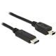 (€18,54*/1m) 0.50m Delock USB2.0 Anschlusskabel USB C Stecker