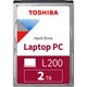 2TB Toshiba L200 bulk HDWL120UZSVA 128MB 2.5" (6.4cm) SATA 6Gb/s