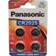 Panasonic Batterie Lithium Knopfzelle CR2025, 3V Lithium Power,
