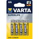 Varta Batterie Zink-Kohle, Mignon, AA, R06, 1.5V Superlife, Retail