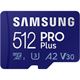 512GB Samsung SD MicroSD Card 512GB SDXC PRO Plus (Class10) Reader