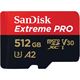 512GB Sandisk GB MicroSDXC Extreme PRO R200/W140