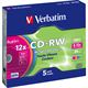 Verbatim CD-RW 700 MB Colours 5er Slimcase (43167)