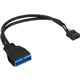 InLine USB3.0 Adapterkabel USB Pfostenstecker 19pol auf USB