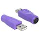Delock Adapter PS/2 Buchse auf USB A Stecker